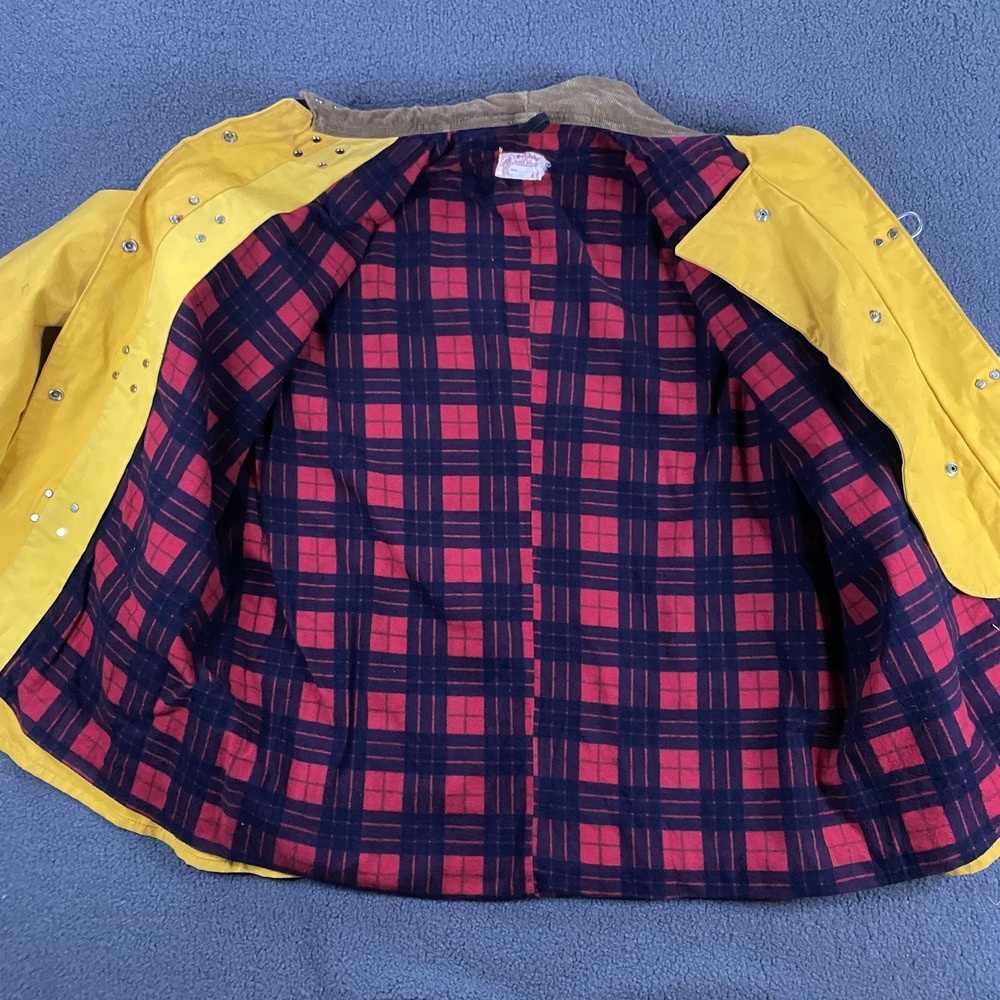 The Globe MFG Fireman Jacket Mens 44 Plaid Lined Lobster Clasp True Vintage USA - Picture 4 of 15